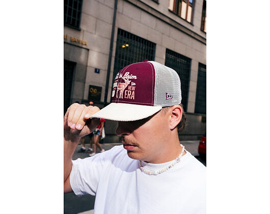 Kšiltovka New Era - Wild Cord 9FIFTY - Burgundy / Stone