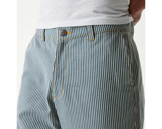 Kalhoty New Era - Branded Pinstripe Pants - Rich Denim