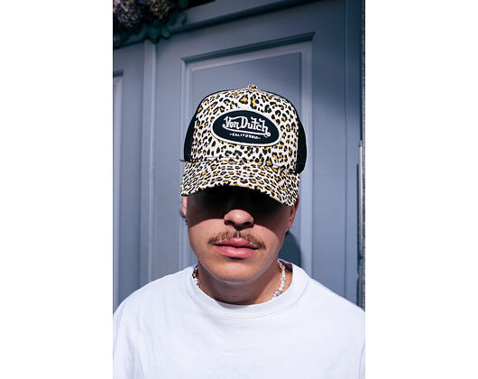 Kšiltovka Von Dutch - Trucker - Cali Patch - Leopard/Black