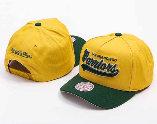 Kšiltovka Mitchell & Ness - Harvest Gold Pro Crown - Golden State Warriors - Gold/Green