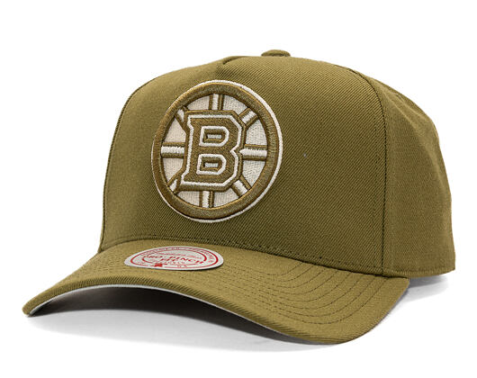 Kšiltovka Mitchell & Ness - NHL Fashion Basic Pro - Boston Bruins - Olive