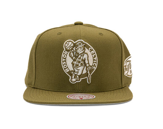 Cap Mitchell & Ness - NBA Fashion Basic Snapback - Boston Celtics - Olive