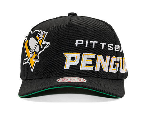 Kšiltovka Mitchell & Ness - NHL Busted Pro - Pittsburgh Penguins - Black