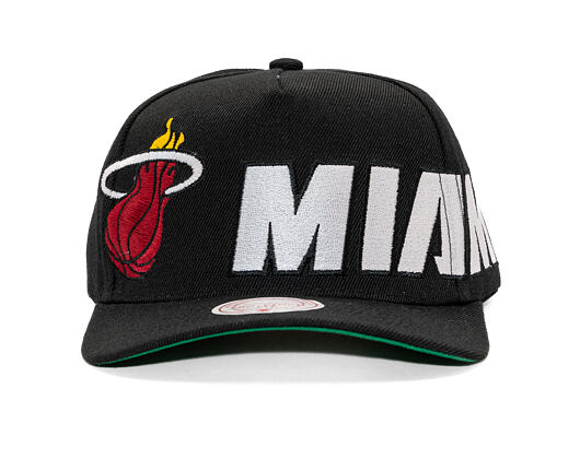 Kšiltovka Mitchell & Ness - NBA Busted Pro - Miami Heat - Black