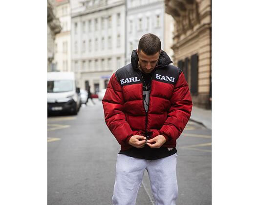 Péřová Bunda Karl Kani - Retro Essential Puffer Jacket - Red