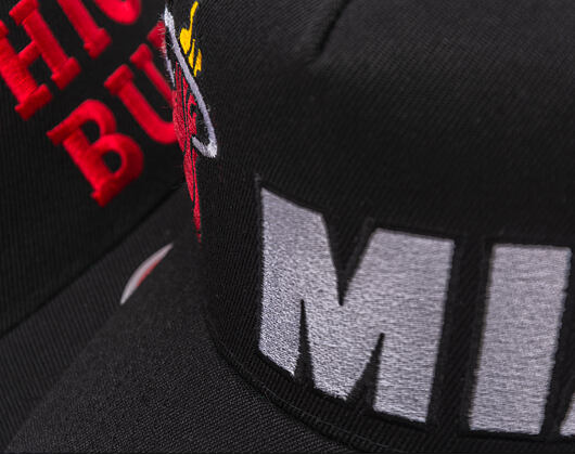 Kšiltovka Mitchell & Ness - NBA Busted Pro - Miami Heat - Black