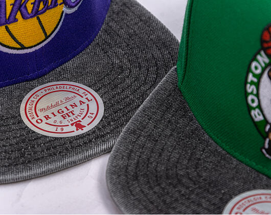 Kšiltovka Mitchell & Ness - NBA Denim Patchwork - Boston Celtics - Green