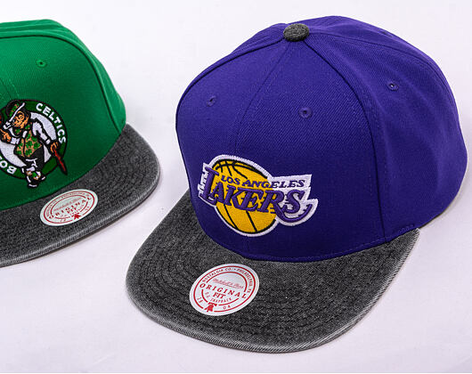 Kšiltovka Mitchell & Ness - NBA Denim Patchwork - Los Angeles Lakers - Purple