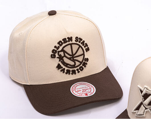 Kšiltovka Mitchell & Ness - NBA Fashion Basic 2T Pro - Golden State Warriors - Cream