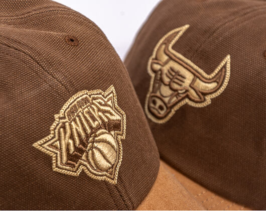 Kšiltovka Mitchell & Ness - NBA Lux Chain Strapback - New York Knicks - Brown