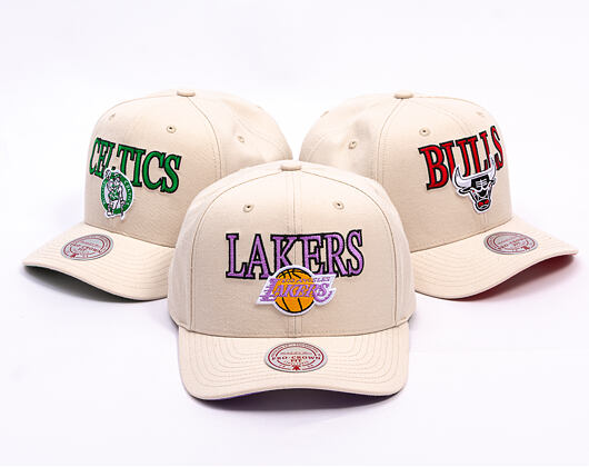 Cap Mitchell & Ness - NBA Team Name Pro Crown - Los Angeles Lakers - Bone