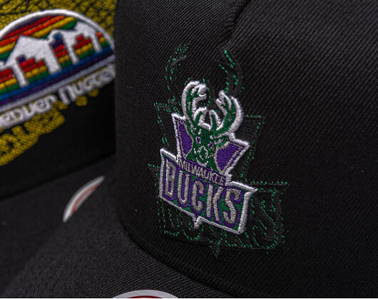 Cap Mitchell & Ness - NBA Tilted Pro Snapback Hwc - Milwaukee Bucks - Black