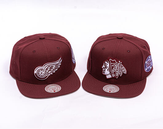 Cap Mitchell & Ness - NHL Fashion Basic Snapback - Detroit Red Wings - Dark Purple