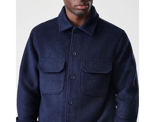 Jacket New Era - Branded Shacket - Navy
