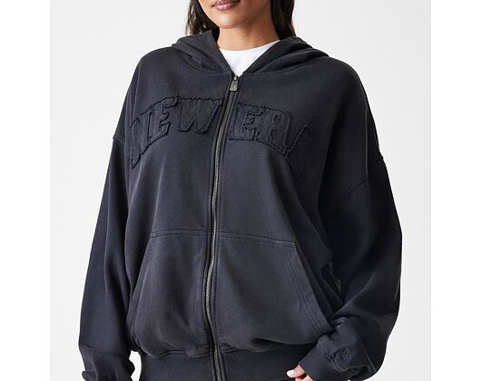 Sweatshirt New Era - Branded Washed Full-Zip Hoody - Black