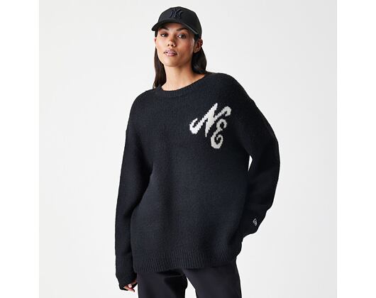 Sweater New Era - Branded Knit Sweater - Black