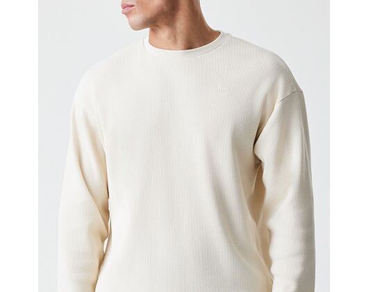 Tee New Era - Branded Longsleeve Waffle Tee - Cream