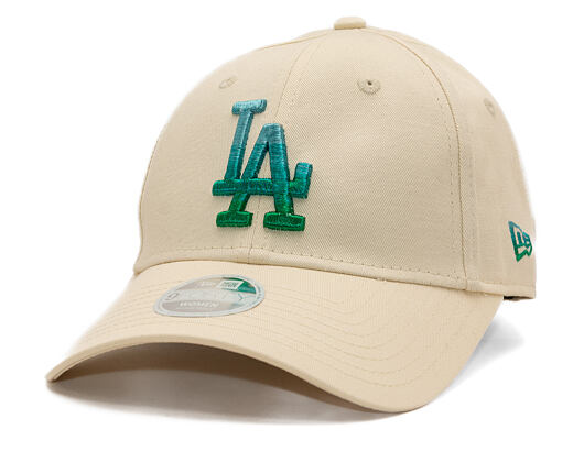 Womens Cap New Era - MLB Womens Metallic Logo 9FORTY - LA Dodgers - Cream