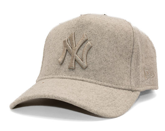 Cap New Era - MLB Melton Wool 9FORTY A-Frame - NY Yankees - Stone