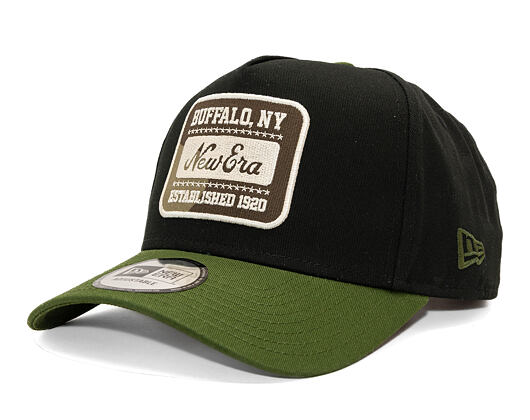 Cap New Era - Branded Camo Patch 9FORTY A-Frame - Black / Rifle Green