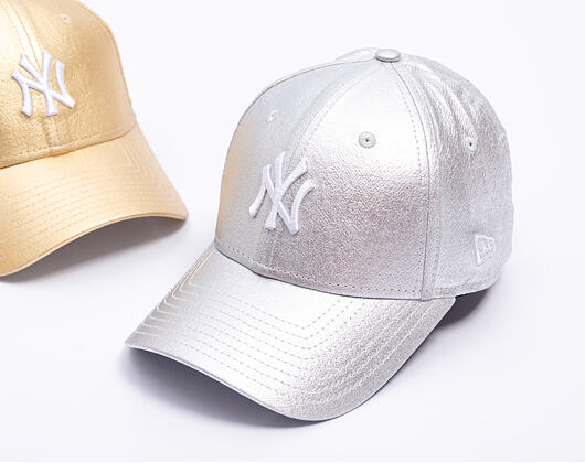 Womens Cap New Era - MLB Metallic 9FORTY - NY Yankees - Silver