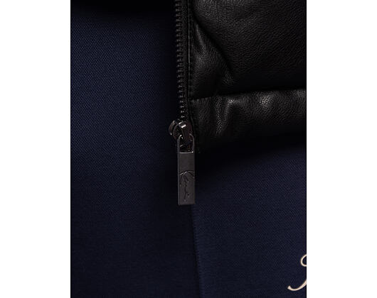 Karl Kani - Metal Signature Pu Leather Puffer Jacket - Black