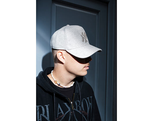 Cap New Era - MLB Melton Wool 9FORTY A-Frame - NY Yankees - Stone