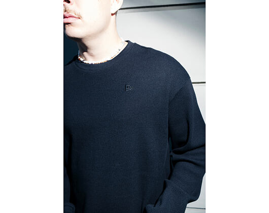 Tee New Era - Branded Longsleeve Waffle Tee - Black