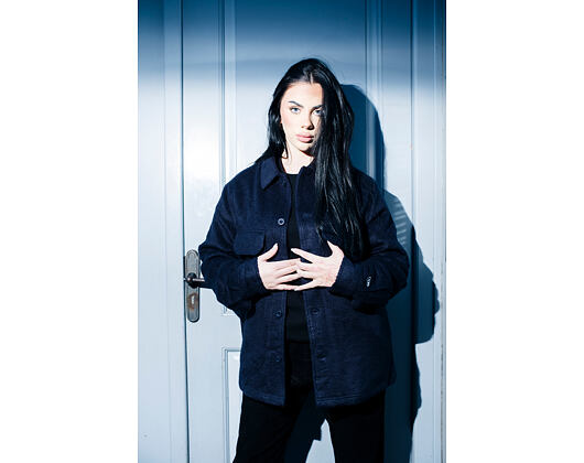 Jacket New Era - Branded Shacket - Navy