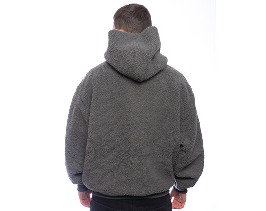 Mikina Karl Kani - Silver Teddy Hoodie - Grey