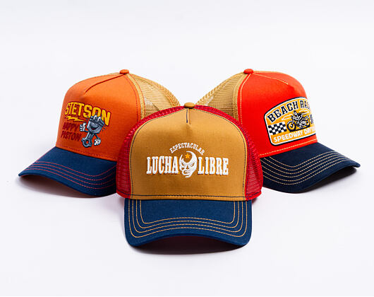 Stetson - Trucker Cap Lucha Libre by JJ Hats - Navy/Orche