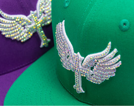 Kšiltovka Reflection Luxury Shine Loud Snapback - Joker Green / White