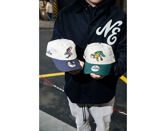 Kids Cap New Era - Branded Kids Mascot 9TWENTY - Cream / Dark Green