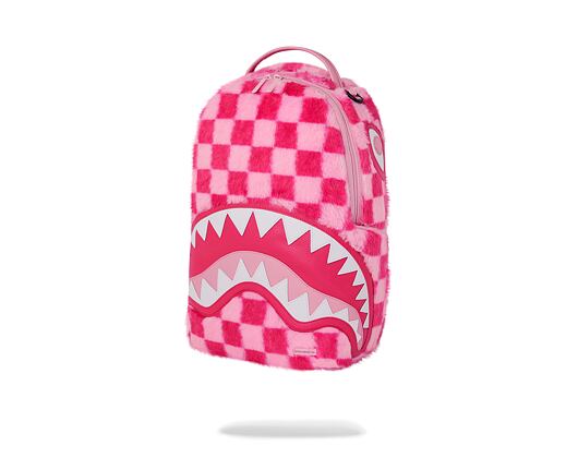 Sprayground Pink Fur Check Backpack