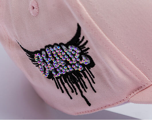 Kšiltovka Reflection Luxury Shine Loud Snapback - Baby Pink/ White