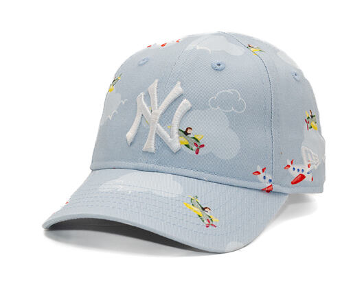Kids Cap New Era - MLB Plane All Over 9FORTY - NY Yankees - Sky Blue