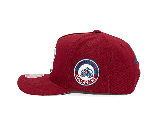 Mitchell & Ness - Colorado Avalanche - Double Clutch Pro Snapback - Maroon