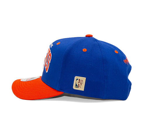 Cap Mitchell & Ness - NBA Team Arch Snapback - New York Knicks - Blue / Orange