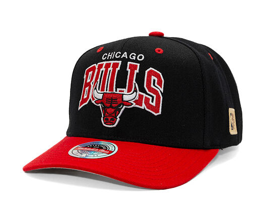 Cap Mitchell & Ness - NBA Team Arch Snapback - Chicago Bulls - Black / Red