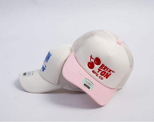 Cap Brixton - Cherry MP Trucker - Off White/Pink