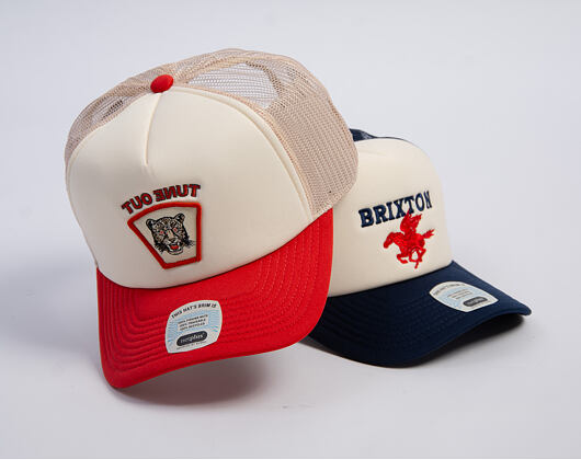 Cap Brixton - Lost In Reality MP Trucker - White/Rush