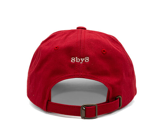 Kšiltovka 8by8 - Dadcap - "coffee, because adulting is hard" - Cranberry