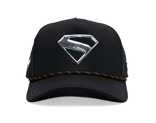 Cap Capslab - Trucker DC Comics - Metal Superman Patch - Black / Silver