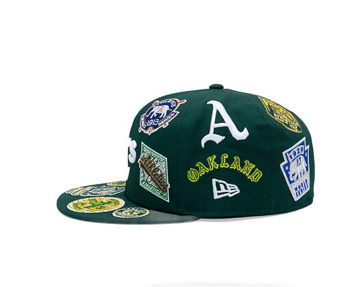 Cap New Era - MLB All Over Logo 59FIFTY - Oakland Athletics - Team Color
