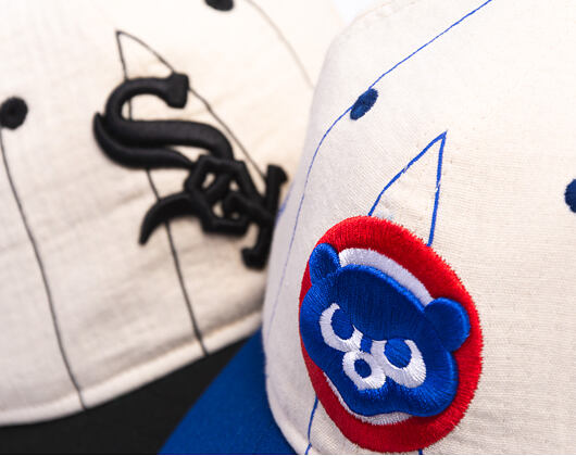 Cap New Era - MLB Retro Linen Pinstripe 59FIFTY Retro Crown - Chicago Cubs - Team Color