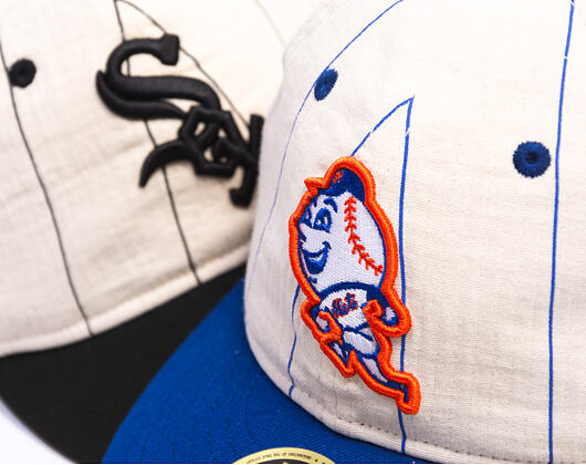 Cap New Era - MLB Retro Linen Pinstripe 59FIFTY Retro Crown - NY Mets - Team Color