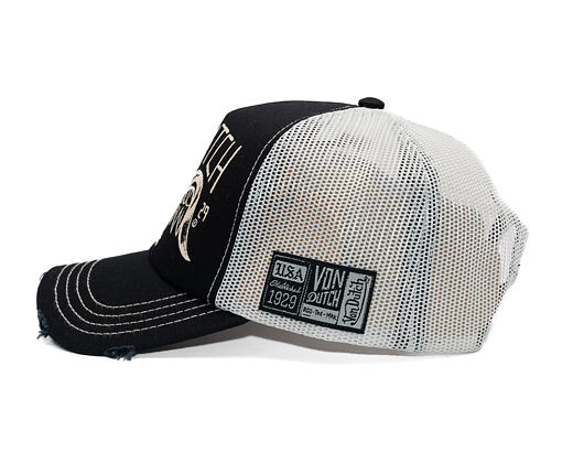 Cap Von Dutch - Trucker - Eye Out Side Patch Black/White