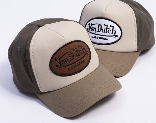 Cap Von Dutch - Trucker - Cali Patch Olive/Brown
