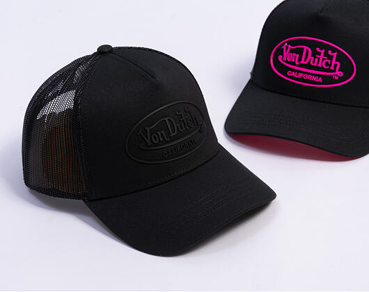 Cap Von Dutch - Trucker - Rubber Logo Black/Black
