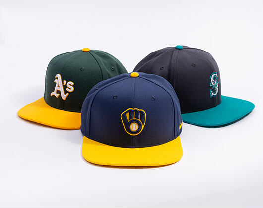 Cap Nike - Dri-Fit Pro - Milwaukee Brewers - Midnight Navy 44B/Amarillo 78H